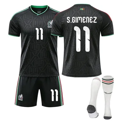Obrázek produktu pro #11 S.GIMENEZ Druhý venkovní dres Mexika na mistrovství světa ve fotbale 2026 pro děti i dospělé VELIKOST:24