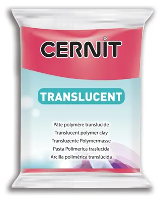 Produktbild von Cernit 6x Translucent 56g, Rubinrot - Rubinrot| CE0920056474C