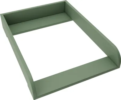 Produktbild von regalik Wickelaufsatz für Koppang von IKEA, Wickeltischaufsatz für 46 cm Kommoden, Abnehmbar Wickelkommode aufsatz, Abgerundeten Frontplatten, Grün, 72cm x 54cm
