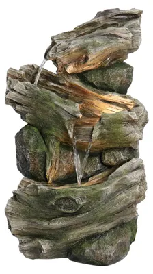 Image de Fontaine Lykke « Rayonnante » avec éclairage LED