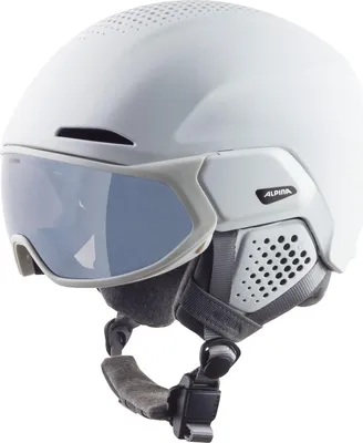 Image de ALPINA High V Casque de ski, adulte unisexe, blanc mat, 55-59 cm