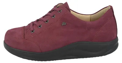 Produktbild von FINN COMFORT FINNAMIC Ikebukuro Damen Schnürschuhe beerenfarben Nubukleder - Größe: UK 8,5