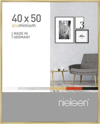 Produktbild von nielsen Aluminium Bilderrahmen Pixel, 40x50 cm, Gold
