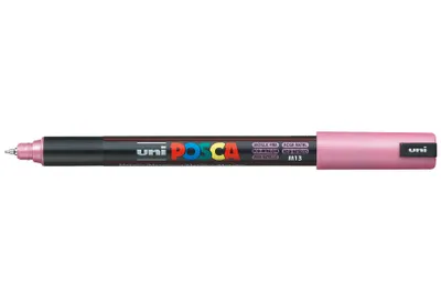 Produktbild von POSCA uni PC-1MR, 1 Stück(e), Pink, Rundspitze, Schwarz, Pink, 0,7 mm, Tinte auf Wasserbasis