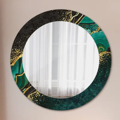 Produktbild von Ø60cm Modern Spiegel - Wandspiegel Wandmontage- Schlafzimmer - Ethnisch Muster