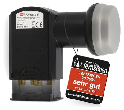 Produktbild von Black - Quattro LNB 04H - Opticum (ohne Switch)