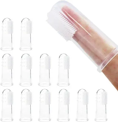 Zdjęcie produktu dla Zestaw silikonowych szczoteczek do zębów dla psów i kotów