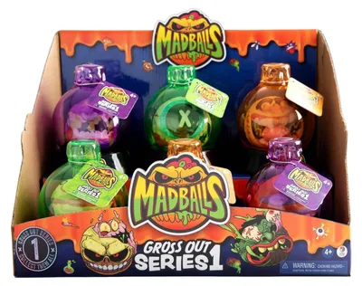 Productafbeelding van BOTI Mad Balls - Serie 1, Anti-stress bal, vanaf 4 jaar, Verschillende kleuren, 12 stuks