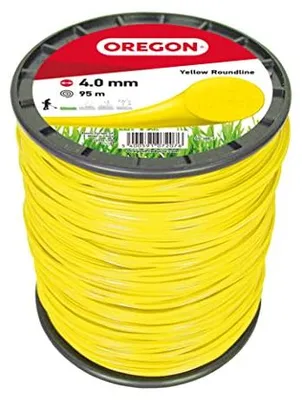 Produktbild von Oregon Mähfaden 4mm Gelb für hohes Gras Unkraut Rasen Profi-Nylon 95m