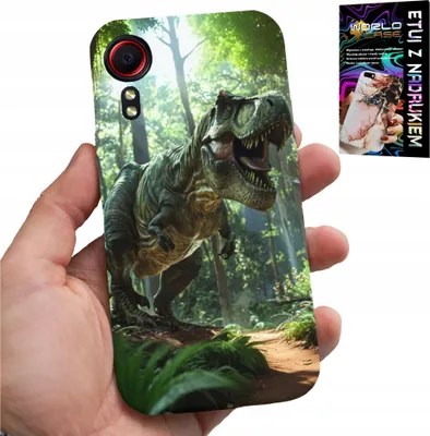 Image de Étui Pour Samsung Galaxy Xcover 7 - Dino Dinosaurus Tyrannosaurus Case + Glass