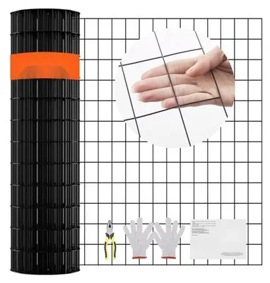 Productafbeelding van Volièredraad - Gaashekwerkrol - 91 cm x 15,24 m - Draaddikte 1,52 mm - PVC-gecoat - Voor Kippenhok, Konijnenren en Slangenwering