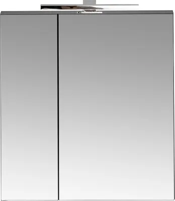 Produktbild von Spiegelschrank 60cm, LED-Beleuchtung, matt schwarz PUEBLA-56-BLACK