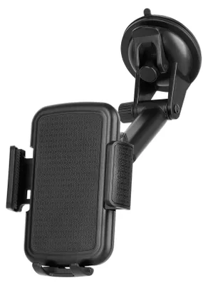 Auto-Handyhalterung, verstellbar, 360° drehbar, schwarz