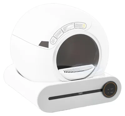 Produktbild von Selbstreinigende Katzentoilette,65 l Fassungsvermögen,Infrarotsensor,per App steuerbar,3 Modi,Geruchsbeseitigung,Kindersicherung,für mehrere Katzen geeignet,intelligente Katzentoilette für Kätzchen
