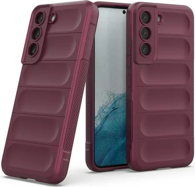 Produktbild von Handy Hülle für Samsung Galaxy S22 Grip Case Cover Schutzhülle Softgrip Farbe: Burgunder Rot