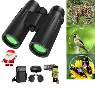 Produktbild von Fernglas 12x50 HD Kompakte Ferngläser wasserdicht für Vogelbeobachtung, Jagd, Wandern, Sightseeing, FMC-Linse Feldstecher