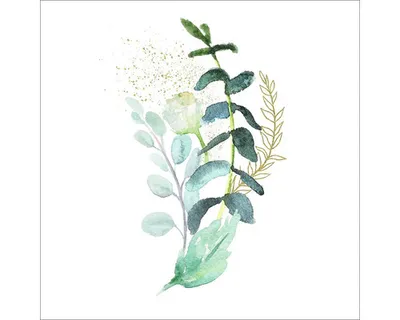 Produktbild von Glasbild Leaves V GLA2262 30x30 cm
