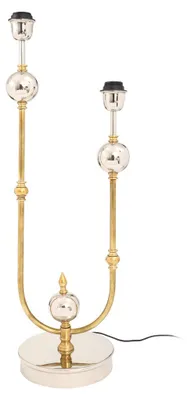 Image de Lampe de table Cosima en laiton et acier bicolore