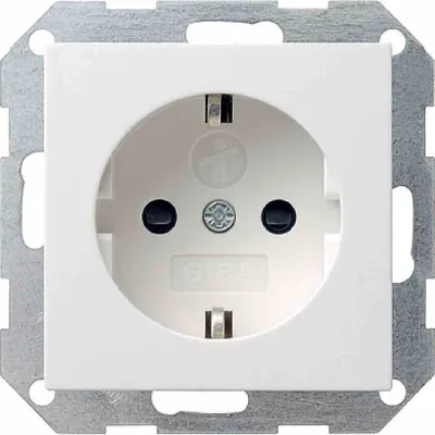 Produktbild von GIRA Schuko-Steckdose System 55 Reinweiß