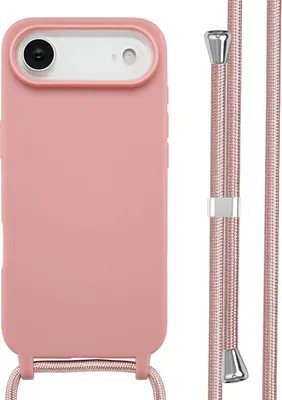 Zdjęcie produktu dla imoshion Silikonowe etui ze sznurkiem do Apple iPhone Air - Piaskowy róż