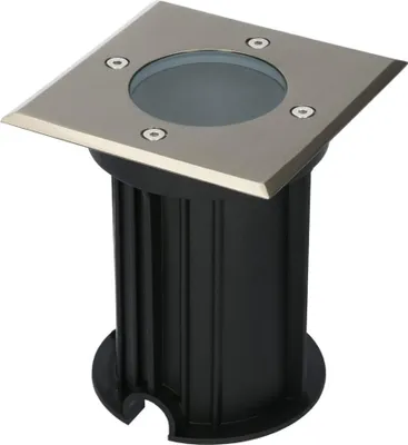 Image de V-TAC - Spot encastrable au sol LED carré GU10 inox IP65 dimmable 5W