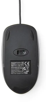 Produktbild von USB Maus Optisch 3-Tasten für Windows & Mac Schwarz, Amazon Basics, Modell-Nr