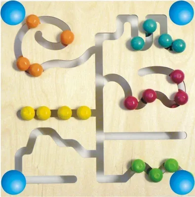 Produktbild von Holzspielzeug Motorikbrett BxLxH 270x65x270mm NEU