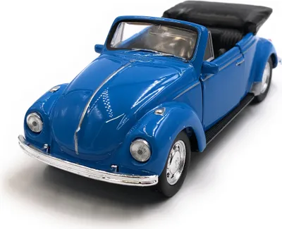 Produktbild von Onwomania Modellauto Käfer Beetle Cabrio Blau Auto Mst. 1:34-39