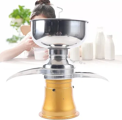 Image de Extracteur de lait électrique de 50 litres par heure, pour lait, séparateur, clarificateur de crème, centrifuge, idéal pour la crème, en acier inoxydable, séparateur de lait, extracteur, modèle MTXZ-1035