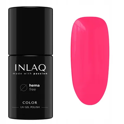 Zdjęcie produktu dla INLAQ Lakier Hybrydowy Power Pink 6ml HEMA Free