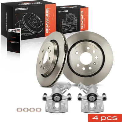 Obrázok produktu pre Frankberg 2x brzdový strmeň+2x zadné brzdové kotúče pre Opel Signum Vectra C Saab 9-3