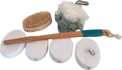 Zdjęcie produktu dla Gąbka Do Kąpieli Szczotka Do Peelingu Ciała Zestaw