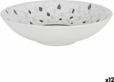 Obrázek produktu pro Středomořský porcelán Barroc hluboký porcelánový talíř (12 kusů) (ø 21 x 5,3 cm)