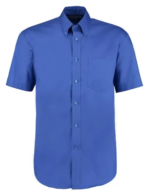 Produktbild von Kustom Kit Corporate Oxford Herren Hemd, Kurzarm FK410 (17,5 Zoll) (Royalblau)