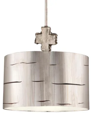 Produktbild von Elstead Fragment Hängeleuchte E27 43cm Gealtertes Silber