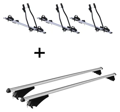 Obrázok produktu pre 3x nosič bicyklov SAGITTAR + koľajnicový nosič Tiger XL kompatibilný s BMW X5 F15 od 13