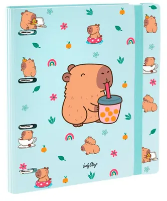 Image de Lovely Story Bubble-tea-capybara-ringbuch Taille unique