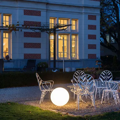 Immagine prodotto di SLV ROTOBALL FLOOR luce per esterni, bianco, E27, max. 24W, IP44