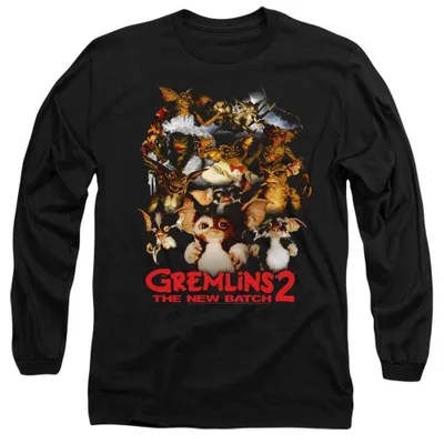 Produktbild von Gremlins 2 - "Goon" T-Shirt für Herren/Damen Uni, Langärmlig TV38869 (S) (Schwarz)
