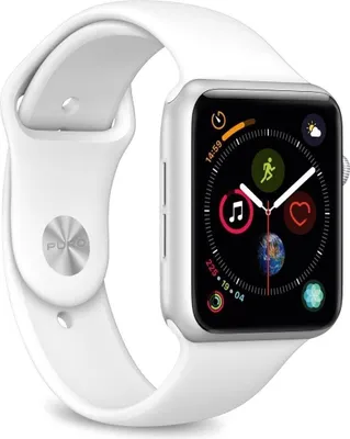 Produktbild von PURO AW44ICONWHI, Band, Smartwatch, Weiß, Apple, Watch 42/44 mm, Silikon