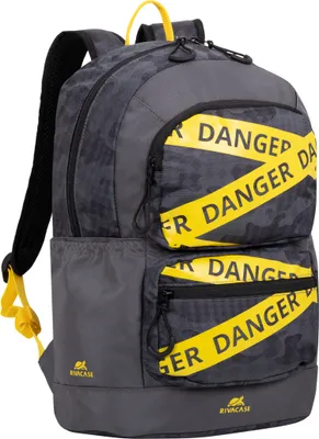 Image de RivaCase Rivacase Erebus 33.8 cm (13.3") Sac à dos Camouflage, Gris