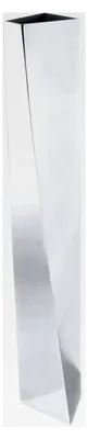 Produktbild von Blumenvase Crevasse aus poliertem Edelstahl, Design von Zaha Hadid