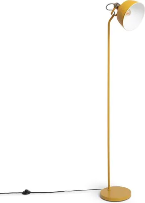 Produktbild von Industrielle Stehlampe Luise, Gelb, Metall, 149 cm hoch