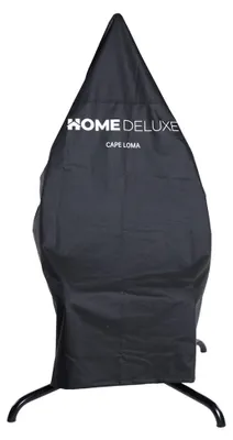 Produktbild von HOME DELUXE Regenabdeckung CAPE LOMA Schwarz - 1-Sitzer I Regenabdeckung, Abdeckhaube, Schutzhülle, Abdeckplane hellgrau, Oxford Polyester 600D, 100% wasserdicht, witterungsbeständig, UV-beständig, Schutzhülle mit Zugband, wetterfeste Abdeckung