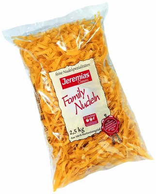 Produktbild von Jeremias Classic Family Bandnudeln 8mm feine Nudelspezialiäten 2500g