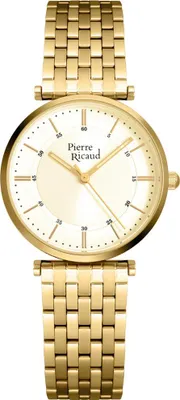 Produktbild von Pierre Ricaud Damenuhr P51038.1111Q gold