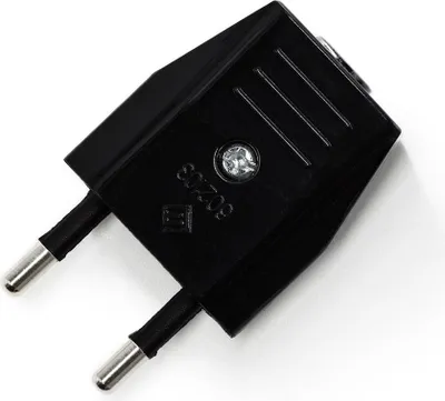 Image de Creative-Cables Fiche européenne Creative Plug 2 pôles 10 A – (Noir) – Tension 250 V – Courant 10 A – Pour câbles 2 × 0,75 mm²