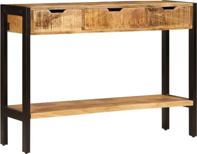 Obrázok produktu pre vidaXL Príborník s 3 zásuvkami 110x35x75 cm z masívneho mangového dreva