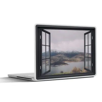 Produktbild von MuchoWow® Laptop Aufkleber Sticker Cover Aussicht - Landschaft - Wasser 40x30 cm - Laptop Dekoration - Selbstklebend