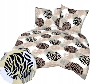 Produktbild von Nyks Korbettwäsche 200x220 cm Leopardendruck 100% Baumwolle